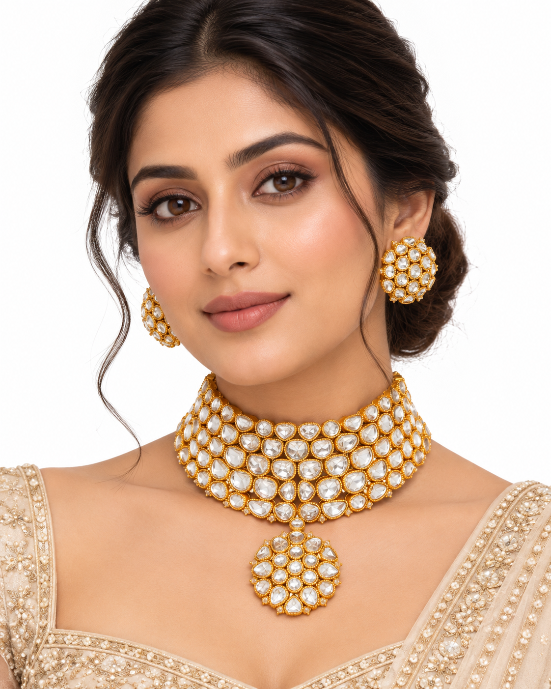 Kavisha Crystal Mosaic Choker Set
