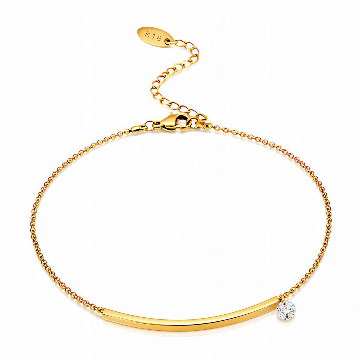 Kiara Crystal Bar Necklace
