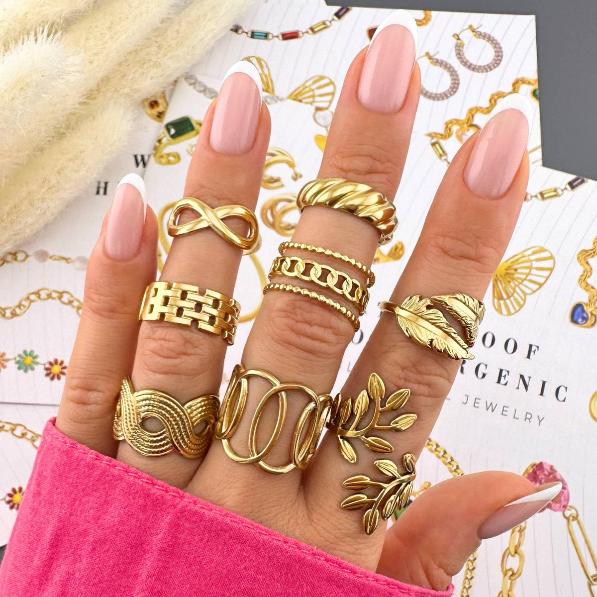 Audrey Leaf Vine Ring