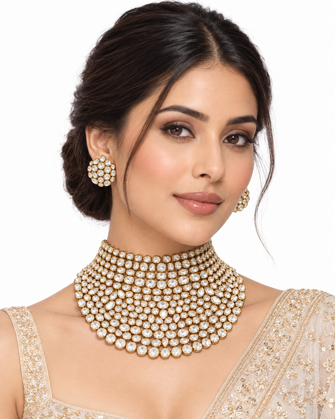 Visha Suneri Kundan Choker