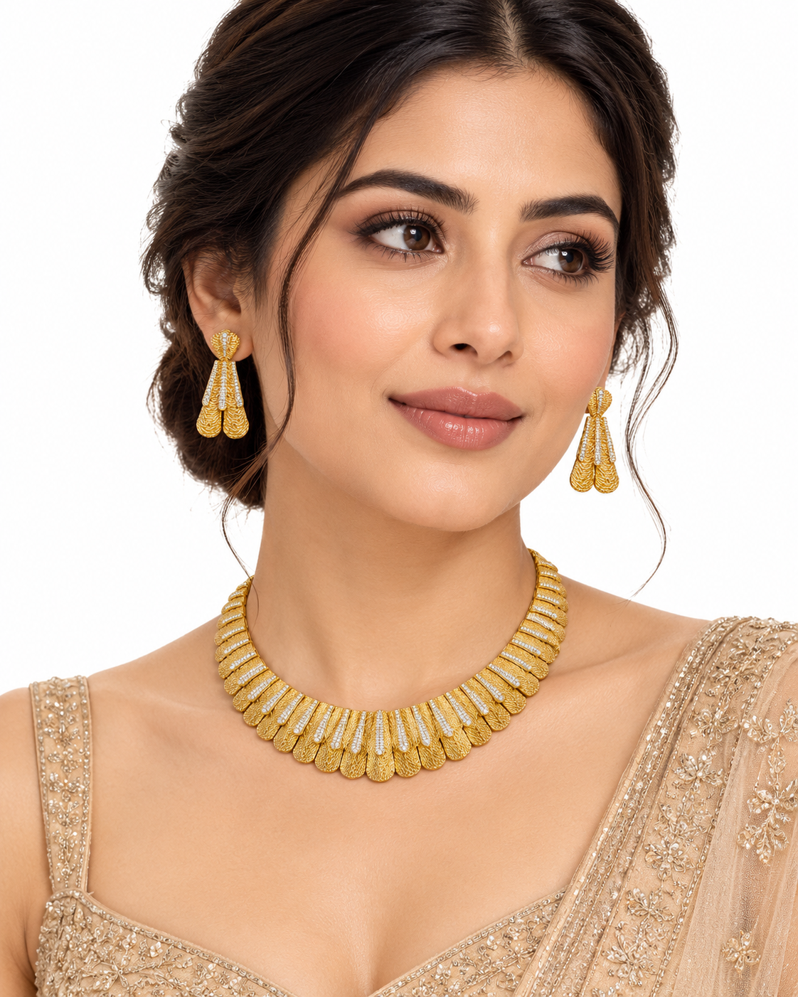 Sunehri Air Necklace Set