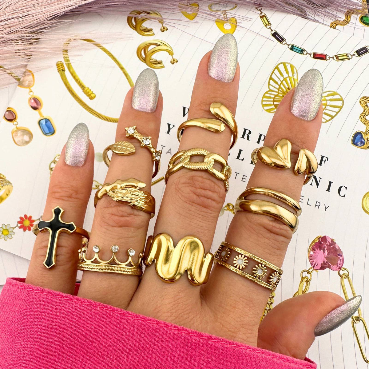 Kennedy Sculpted Wave Ring
