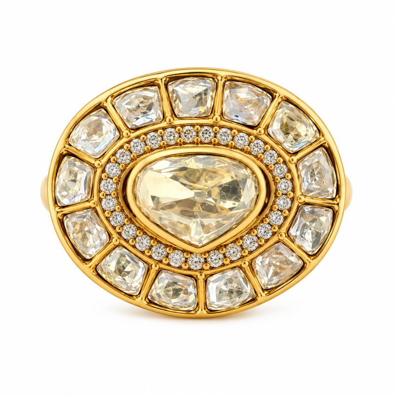 Suraya Oval Mosaic Ring