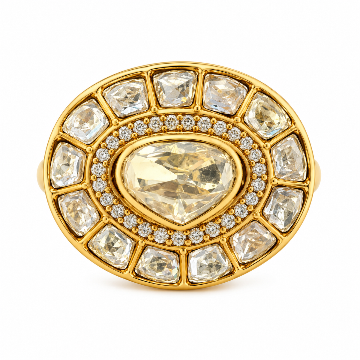 Suraya Oval Mosaic Ring