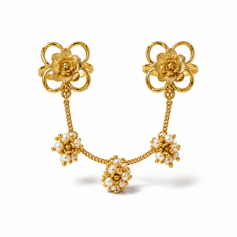 Phool Jhumar Chain Ring