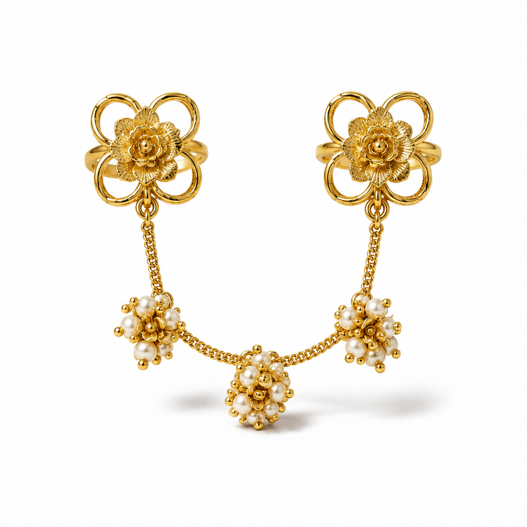 Phool Jhumar Chain Ring