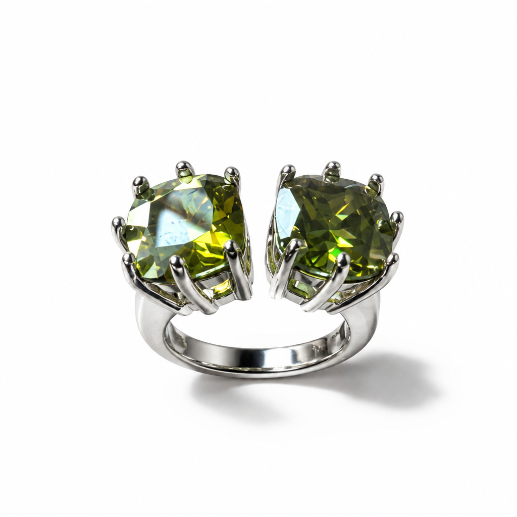 Duet Cushion Open Ring