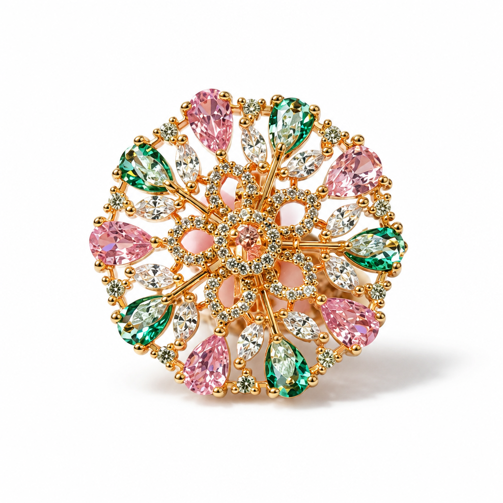 Zinnia Filigree Ring
