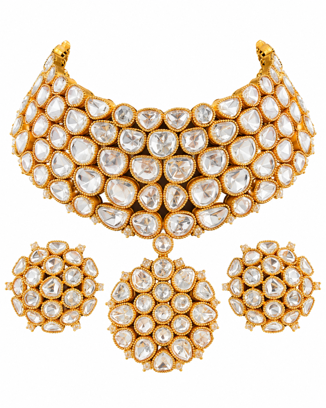 Kavisha Crystal Mosaic Choker Set