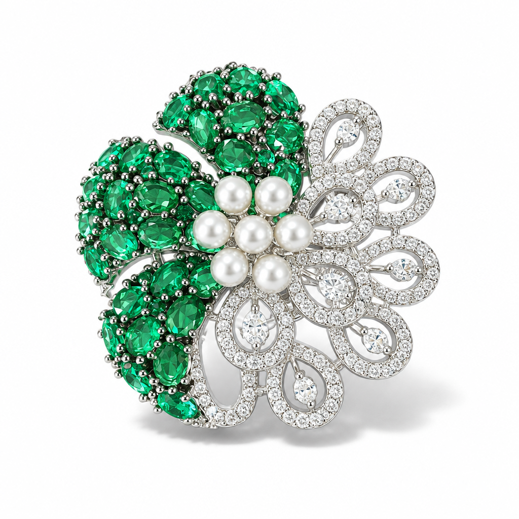 Gulrukh Peacock Bloom Ring