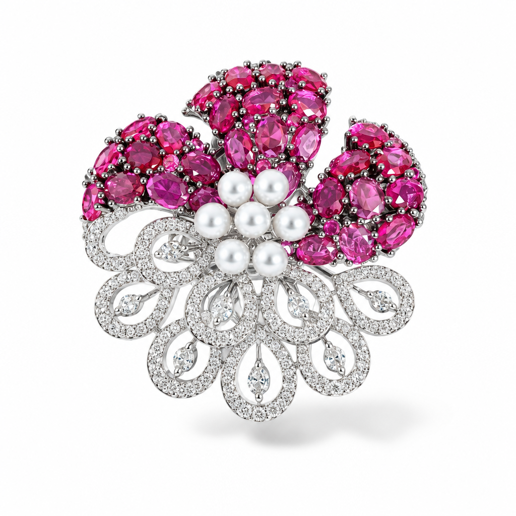 Gulrukh Peacock Bloom Ring
