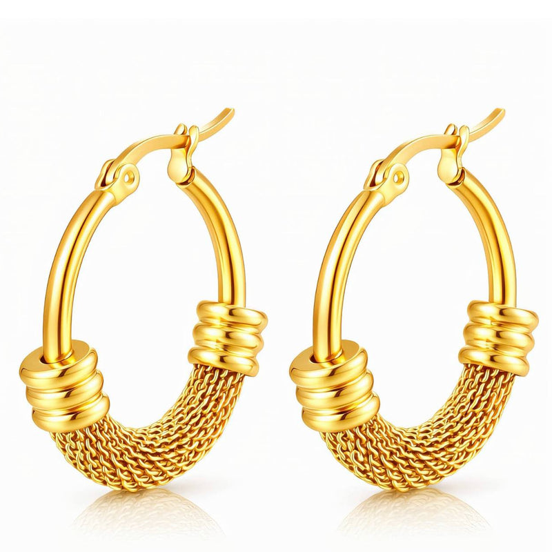 Amara Woven Hoops