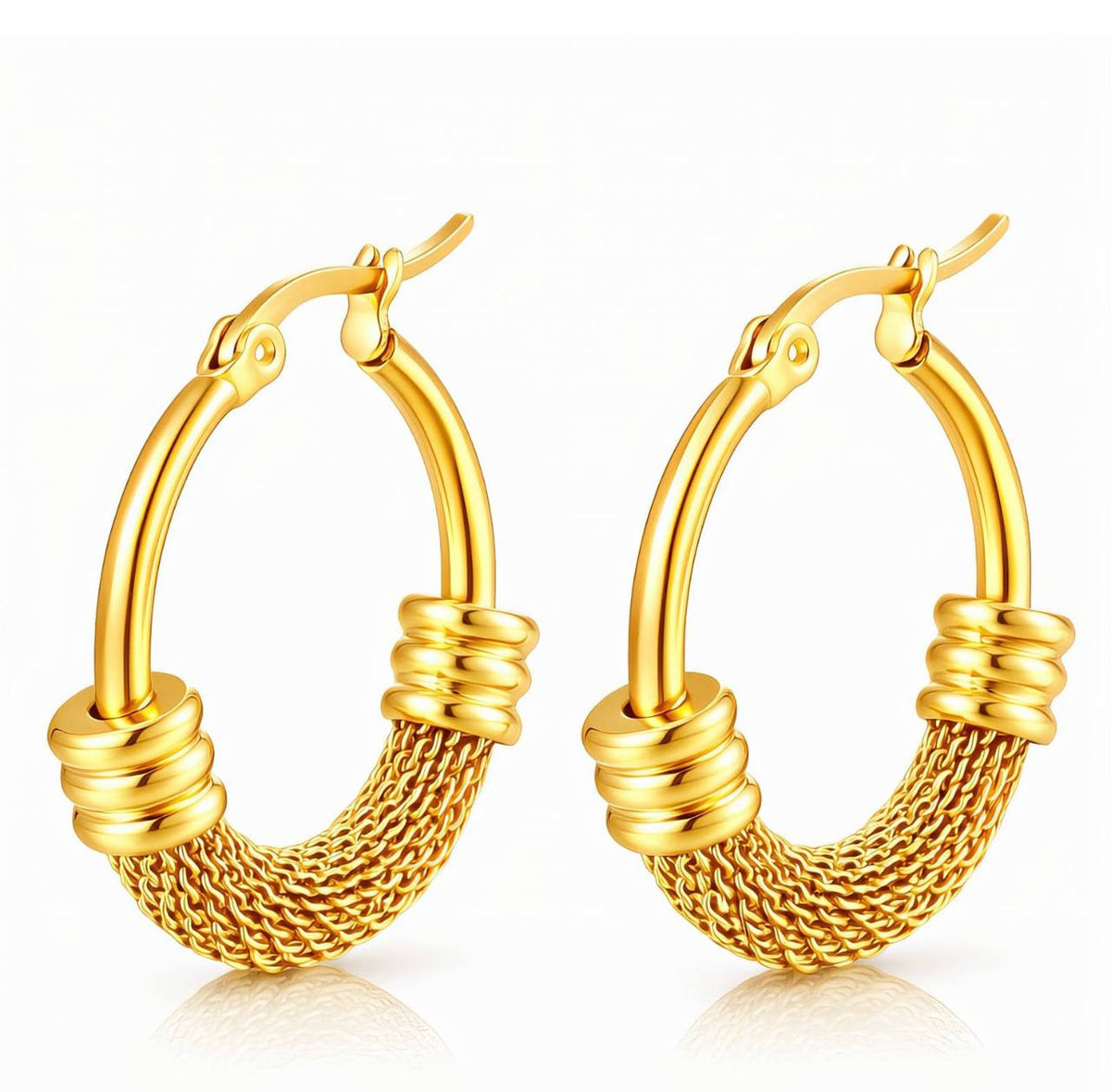 Amara Woven Hoops