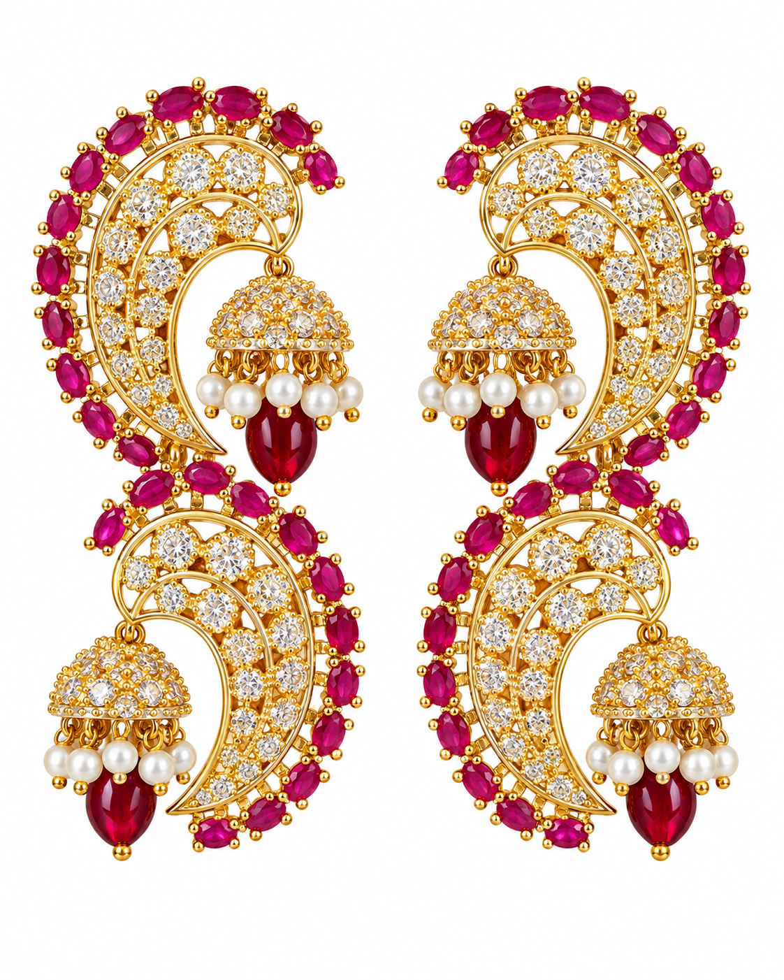 Chand Crescent Jhumkis