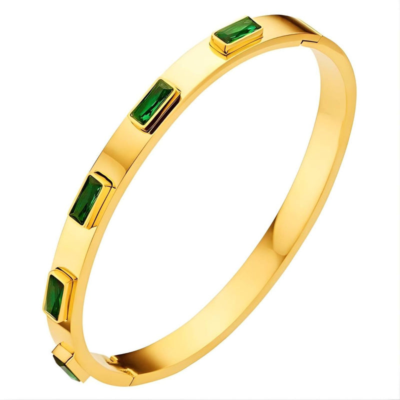 Zamrud Green Crystal Bangle