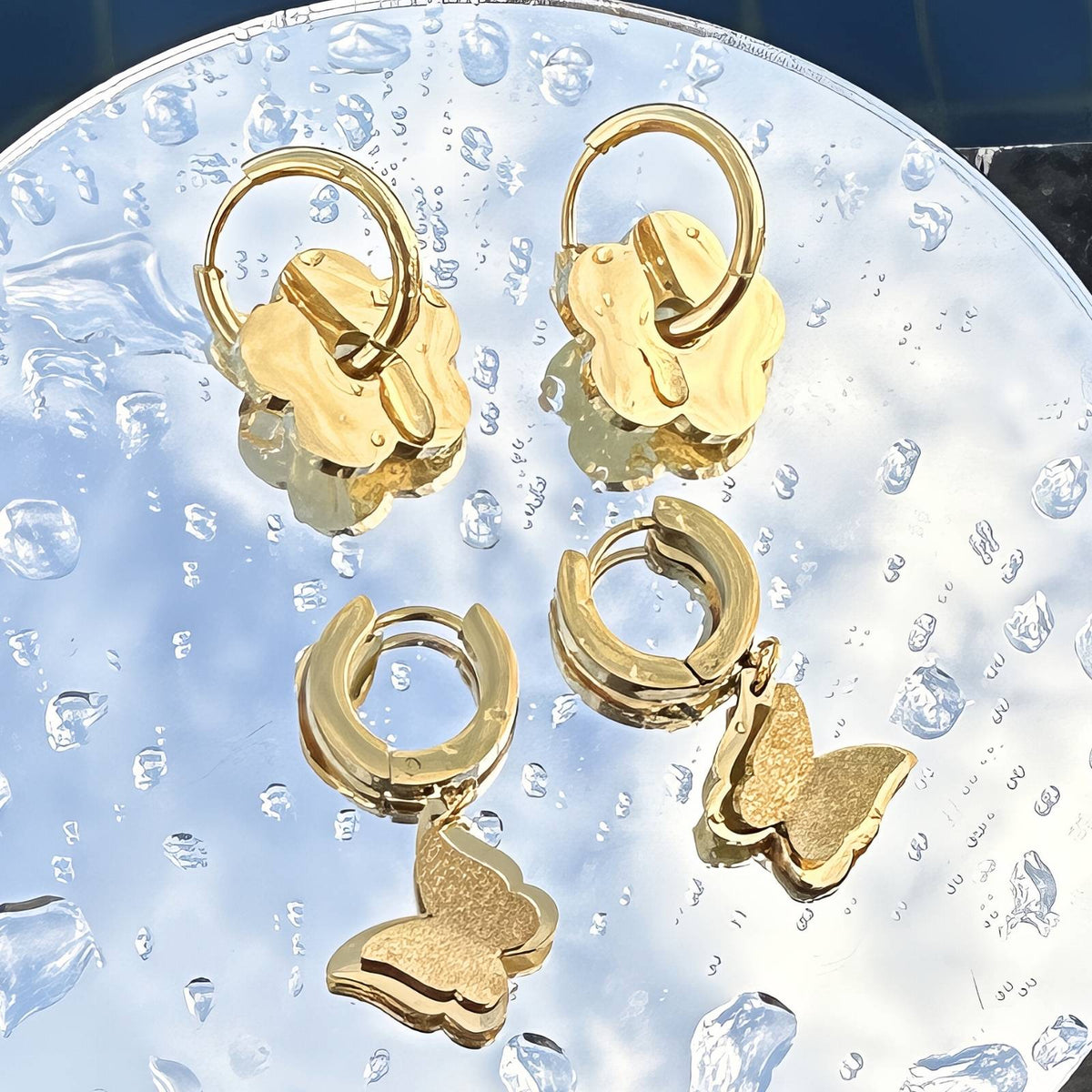 Sophia Double Butterfly Drops