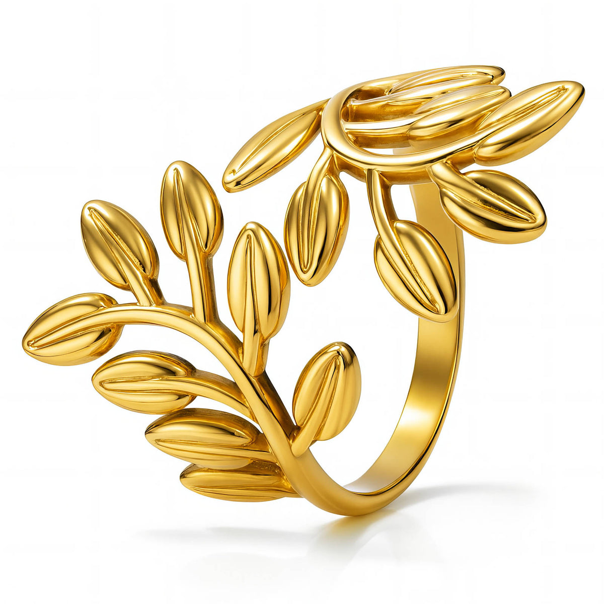 Audrey Leaf Vine Ring
