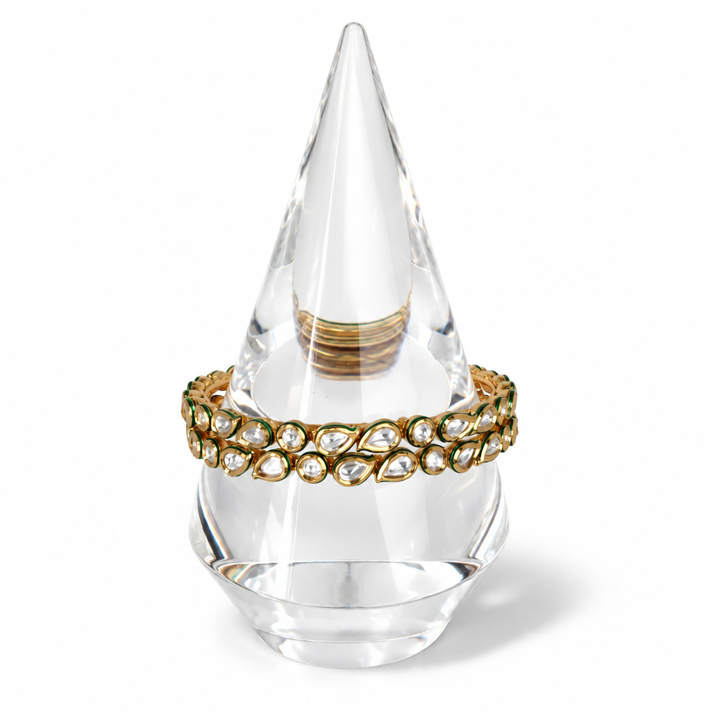 Saira Leafline Bangle Pair