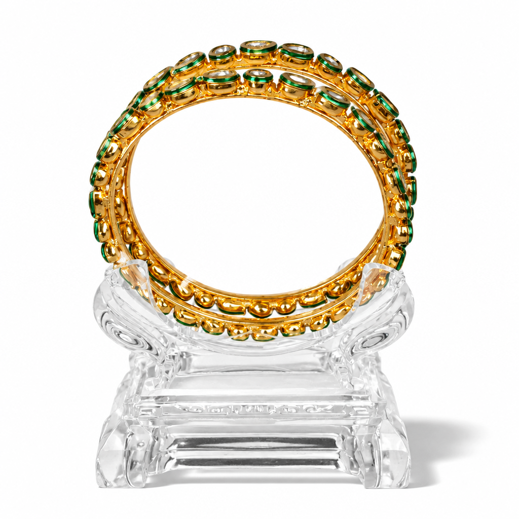 Saira Leafline Bangle Pair