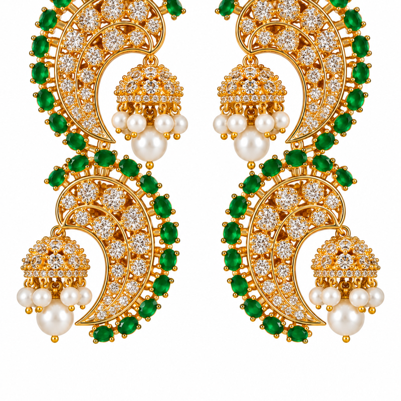Chand Crescent Jhumkis