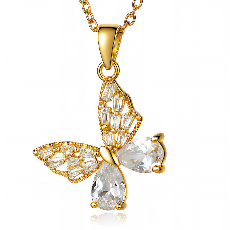 Ella Crystal Butterfly Pendant