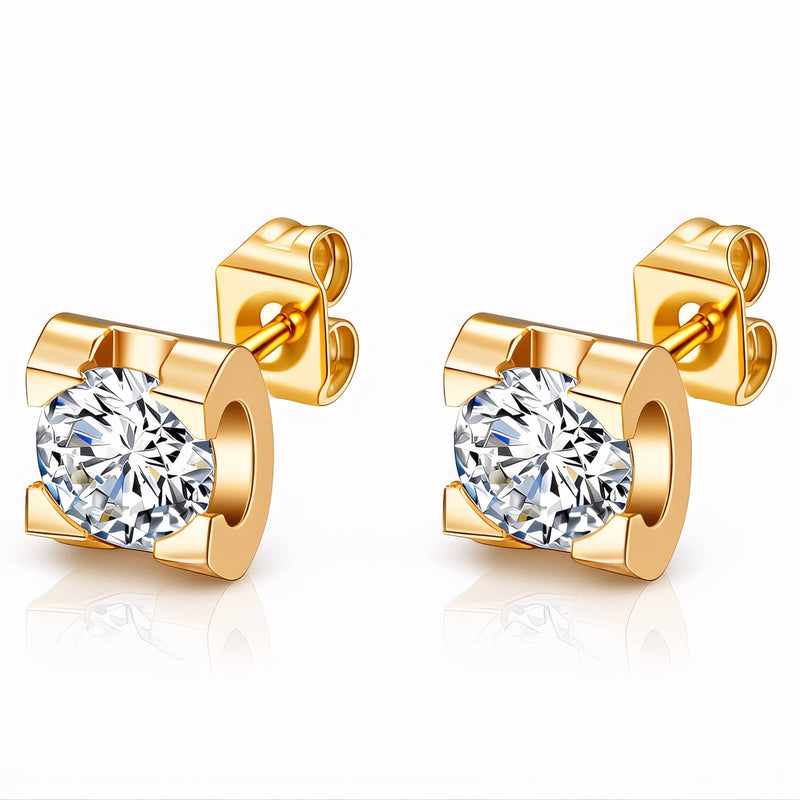 Evelyn Solitaire Studs