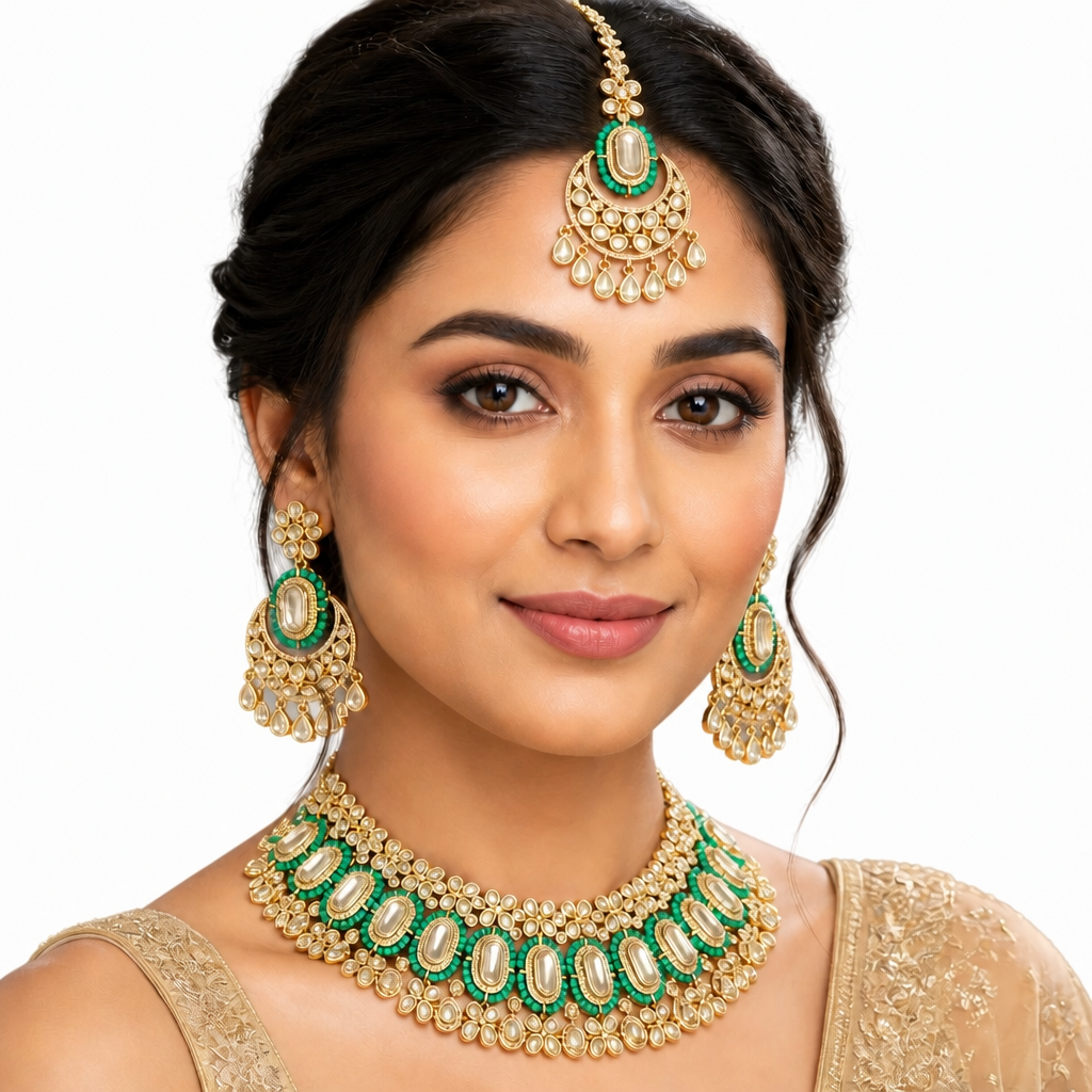 Riya Emerald Set