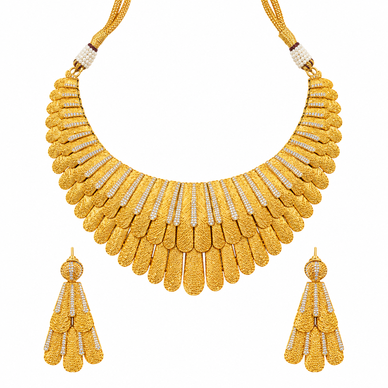 Sunehri Air Necklace Set