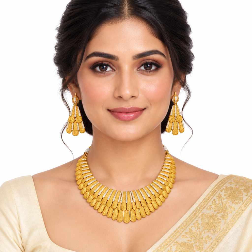 Sunehri Air Necklace Set