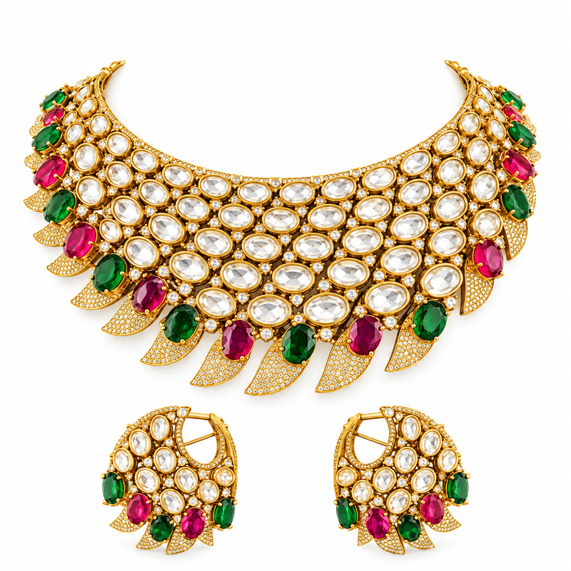Rangrez Mirror Choker Set