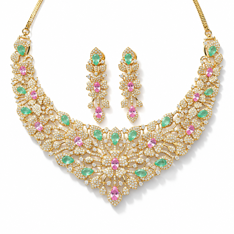 Mila Flower CZ set