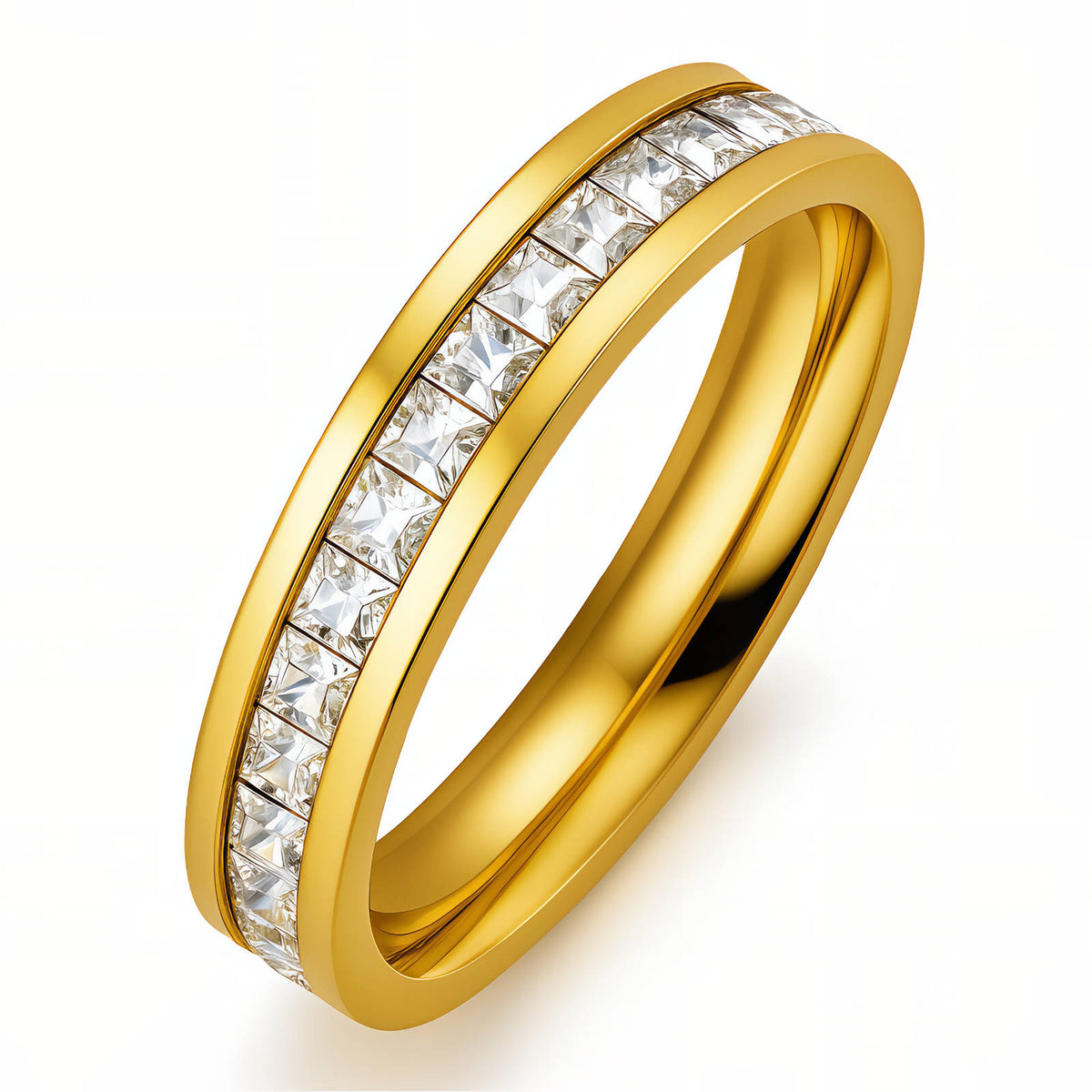 Megan Crystal Channel Ring