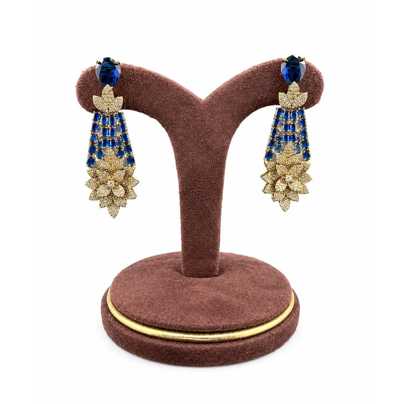 Midnight Lotus Earrings
