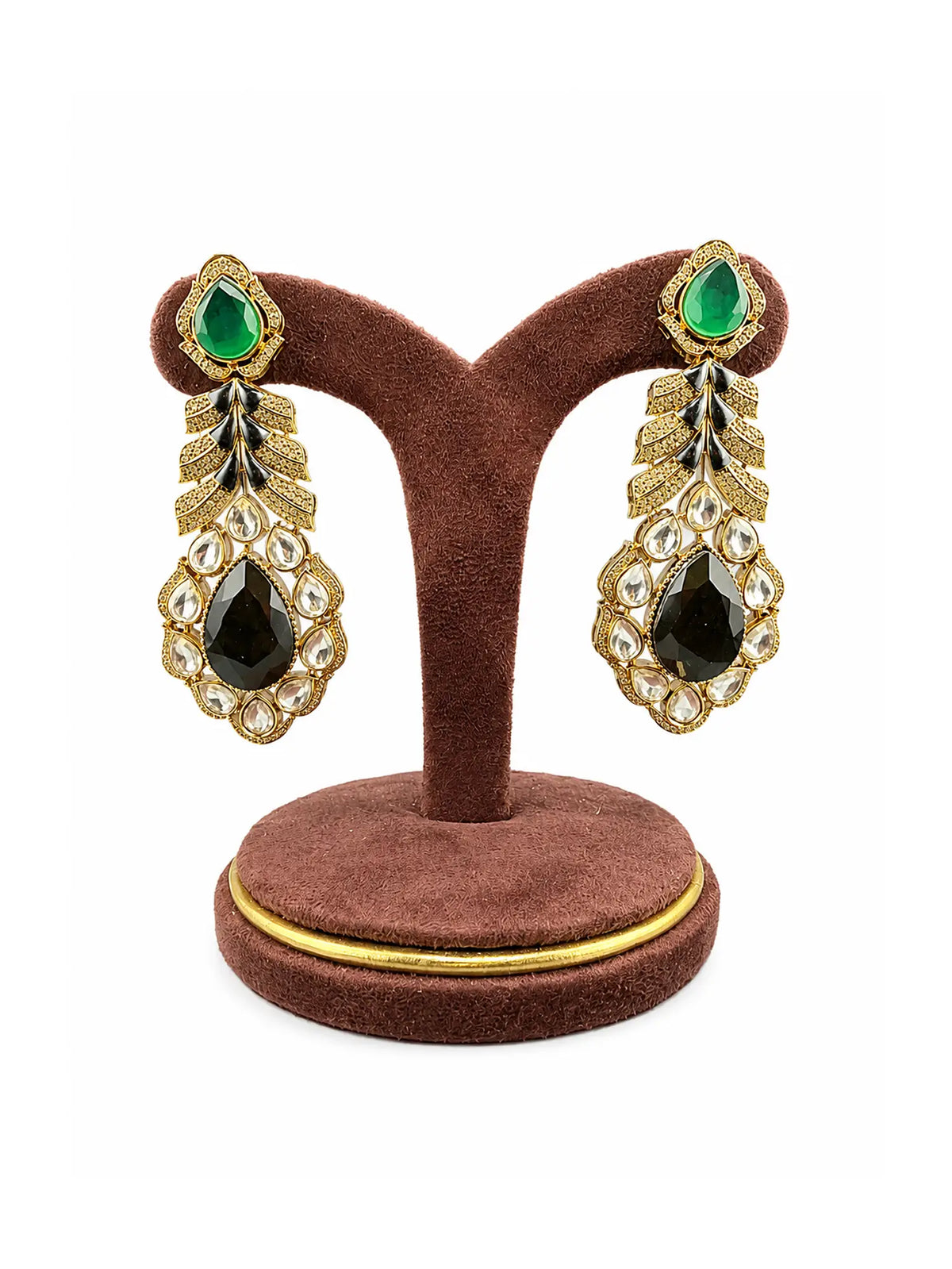 Noir Emerald Majesty Earrings