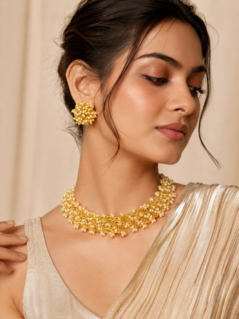 Nirma Pearl Choker Set