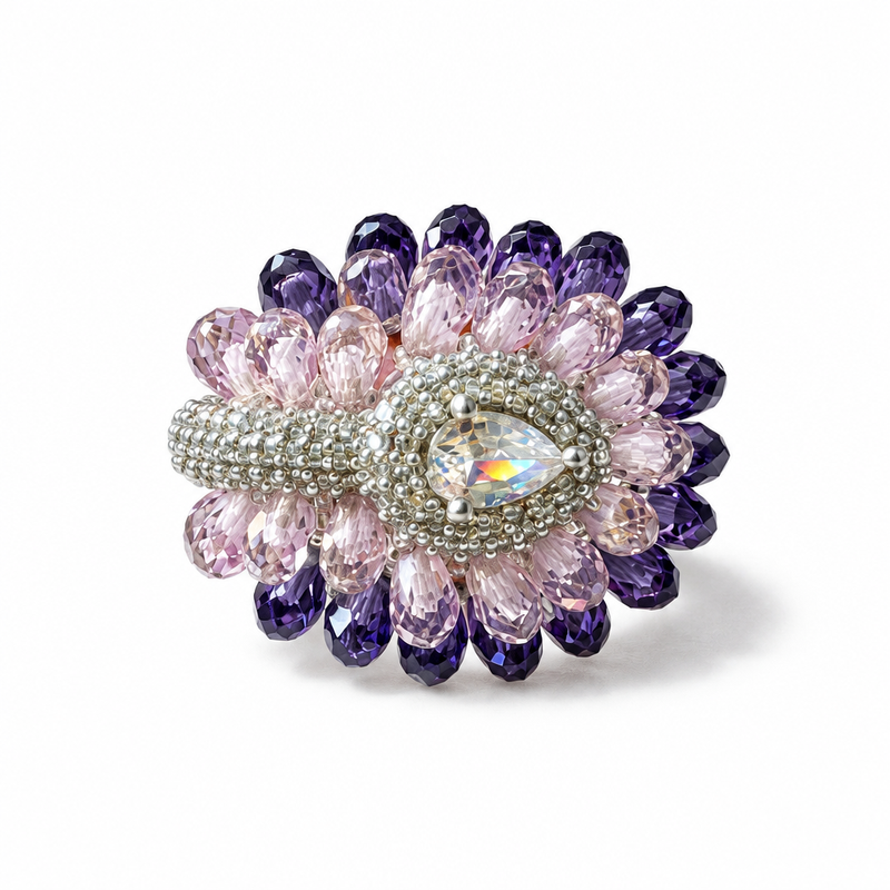 Lavanya Beaded Petal Ring