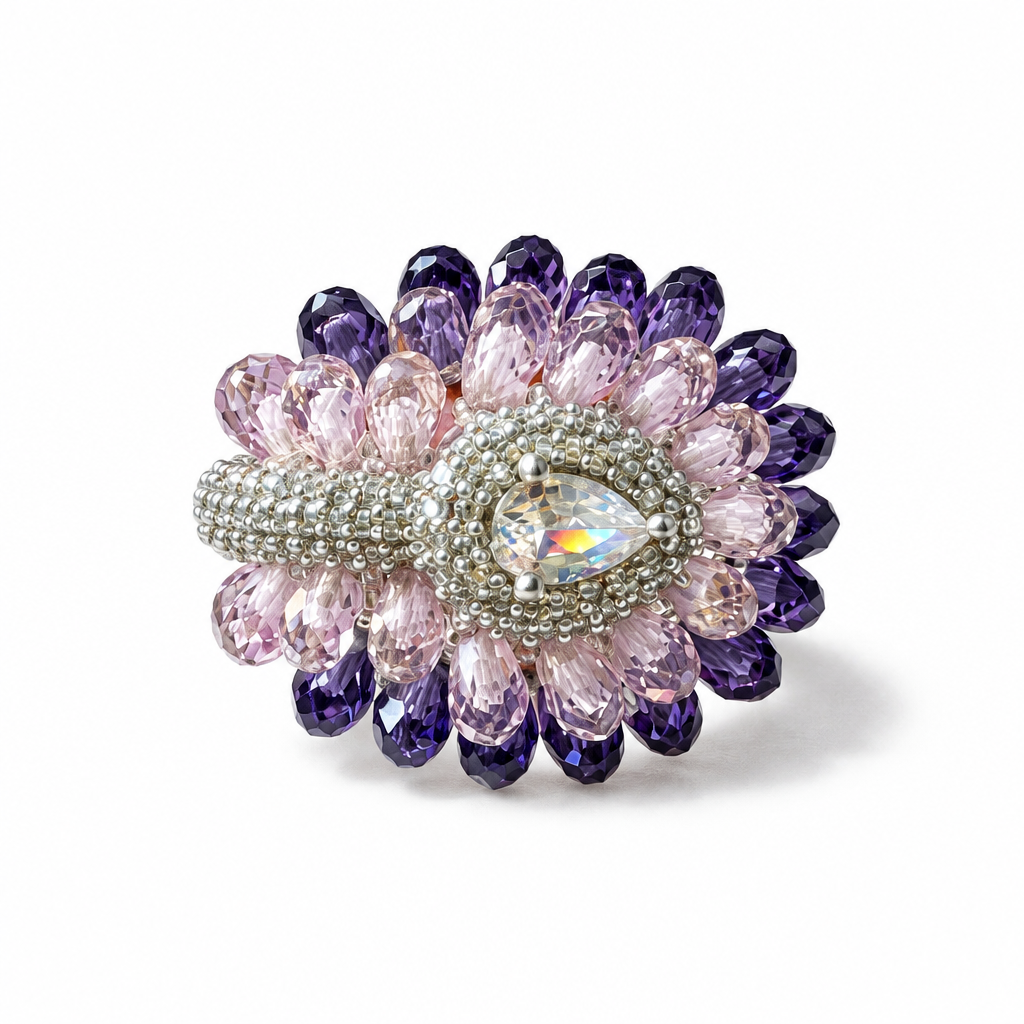 Lavanya Beaded Petal Ring