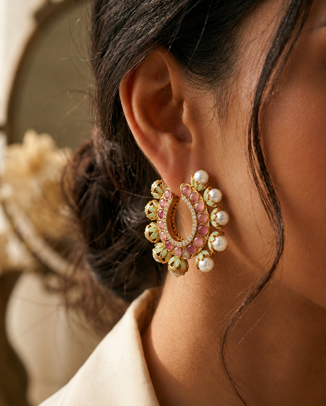 Rani Rosette Hoops