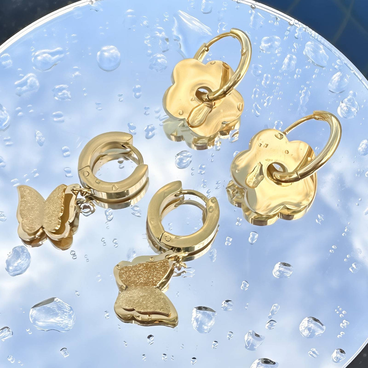 Sophia Double Butterfly Drops
