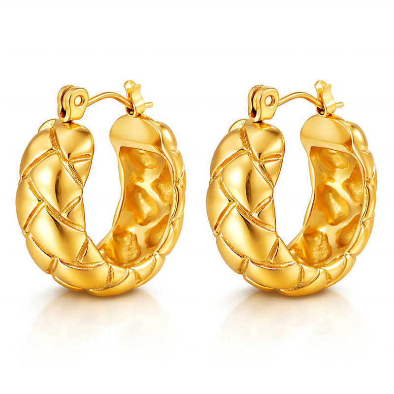 Aria Sculpted Hoops