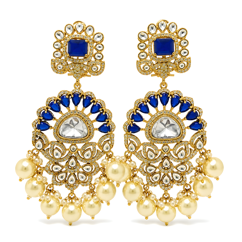 Aura Pearl Fan Chandbalis