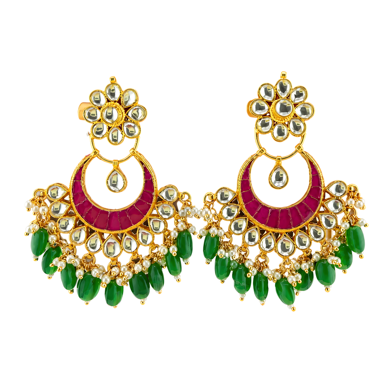 Riva Ruby Green Chandbalis