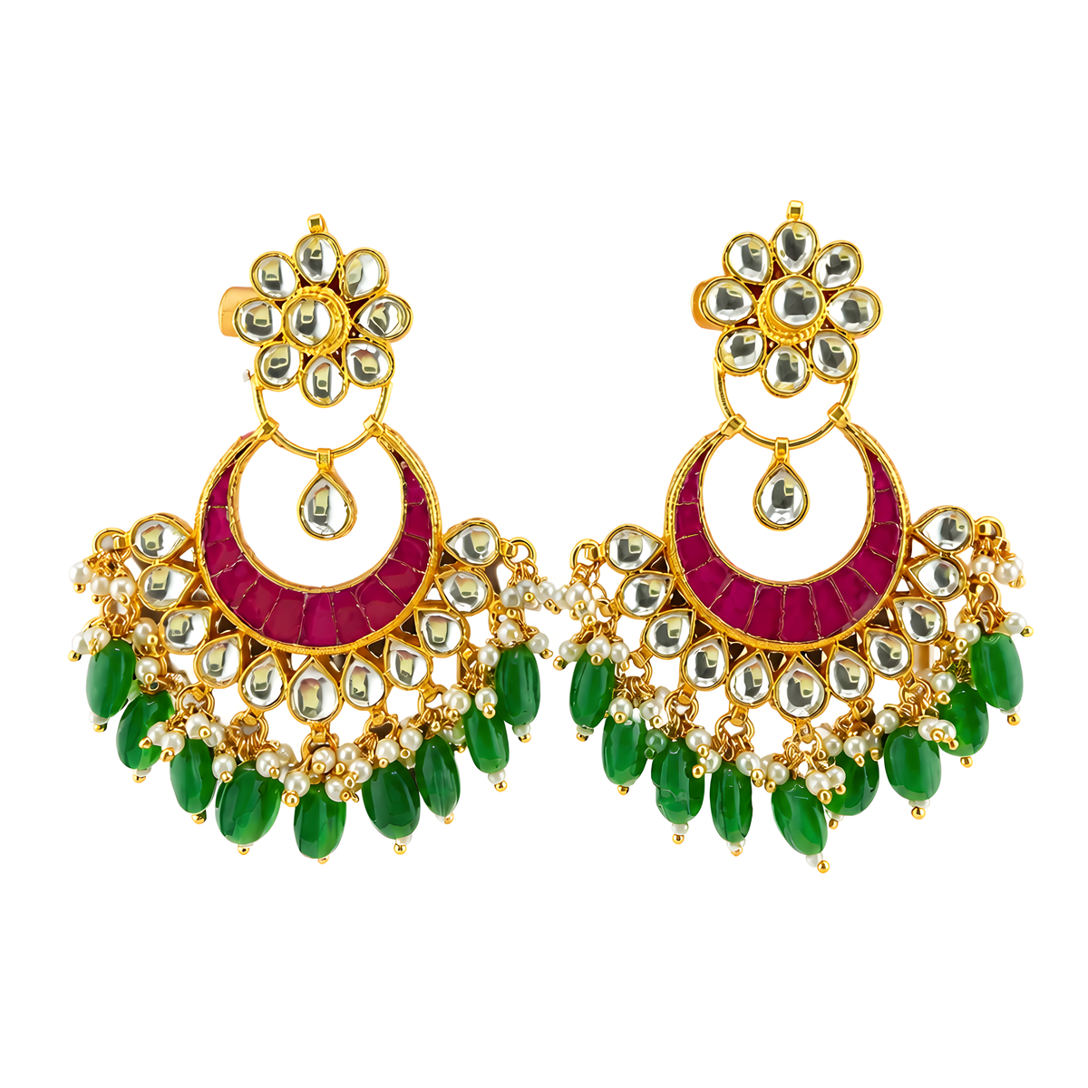 Riva Ruby Green Chandbalis