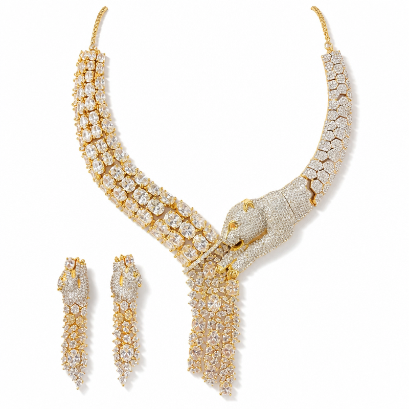 Celina Crystal Y-Drop Necklace Set