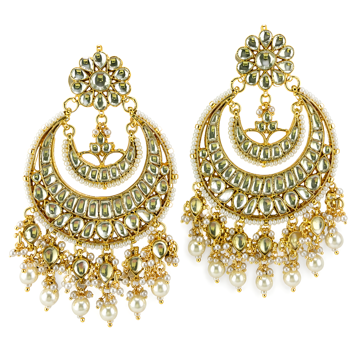 Samira Pearl Crescent Chandbalis