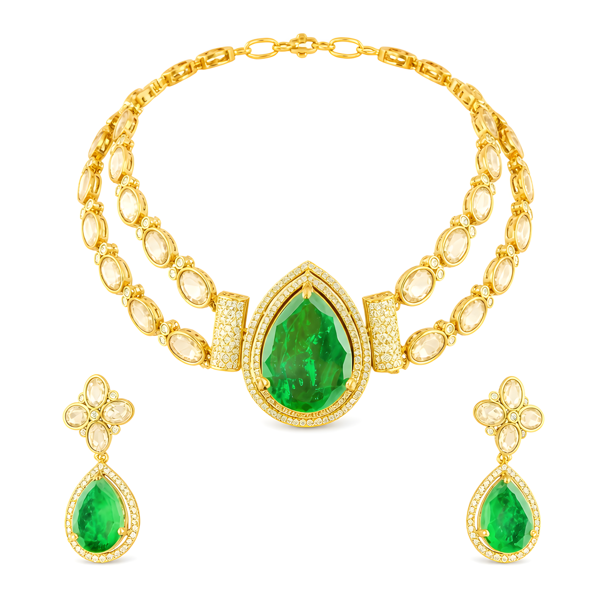 Zarina Teardrop Collar Set