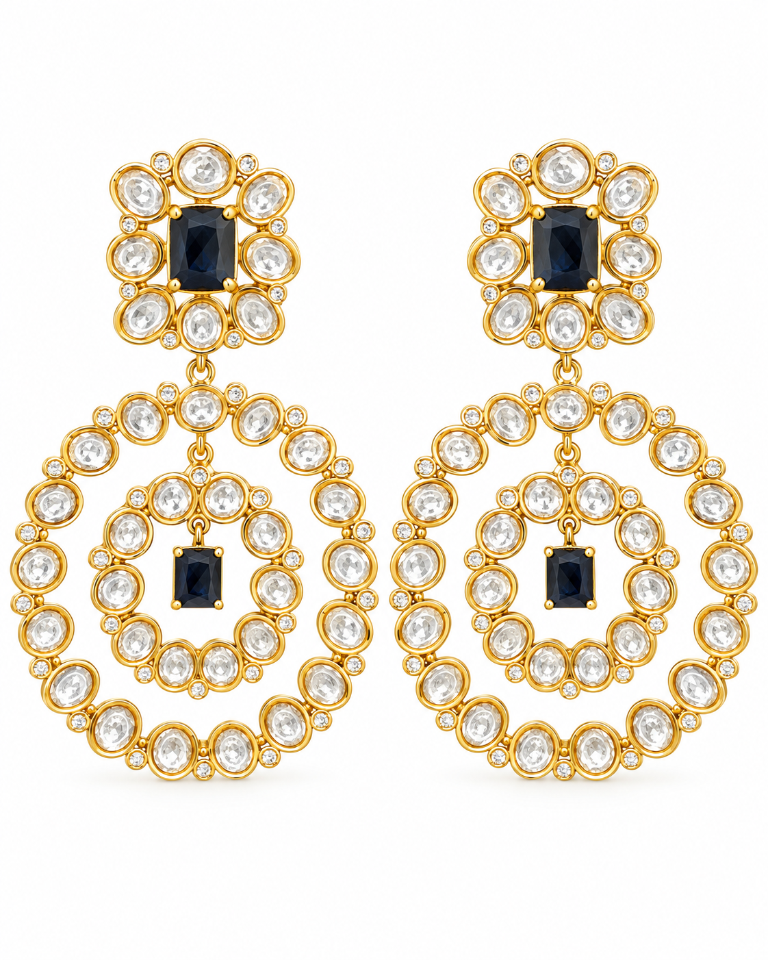 Nayra Double Halo Chandbalis