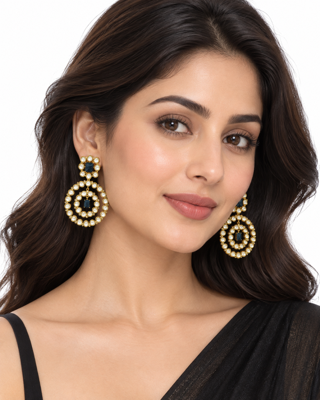 Nayra Double Halo Chandbalis