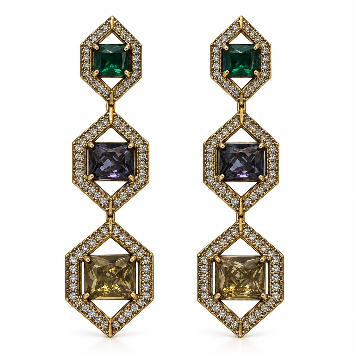 Kyra Prism Hexagon Drops