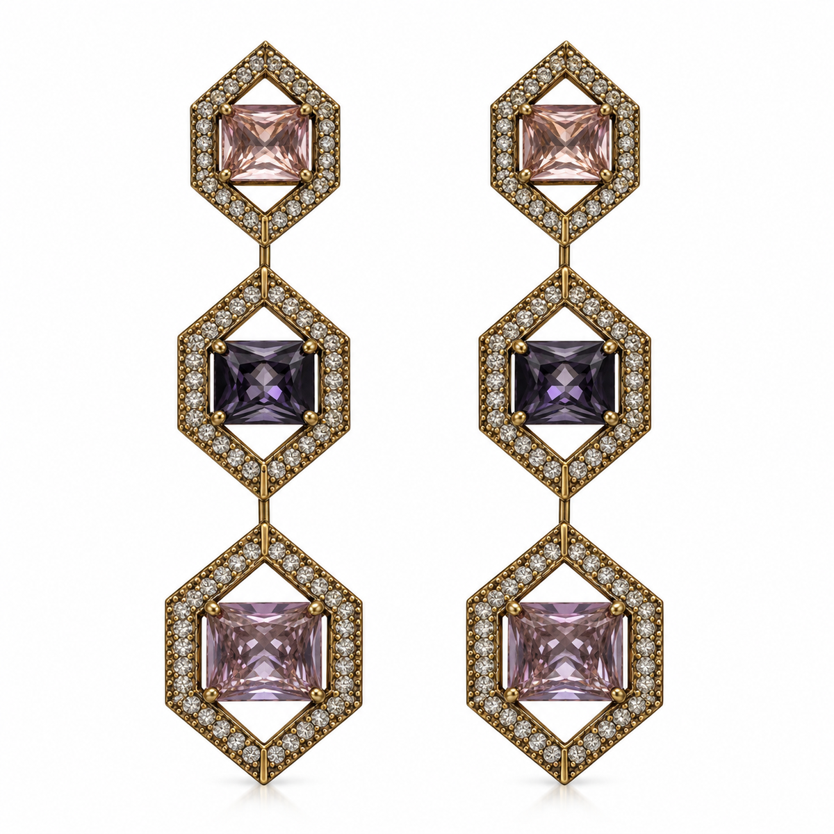 Kyra Prism Hexagon Drops
